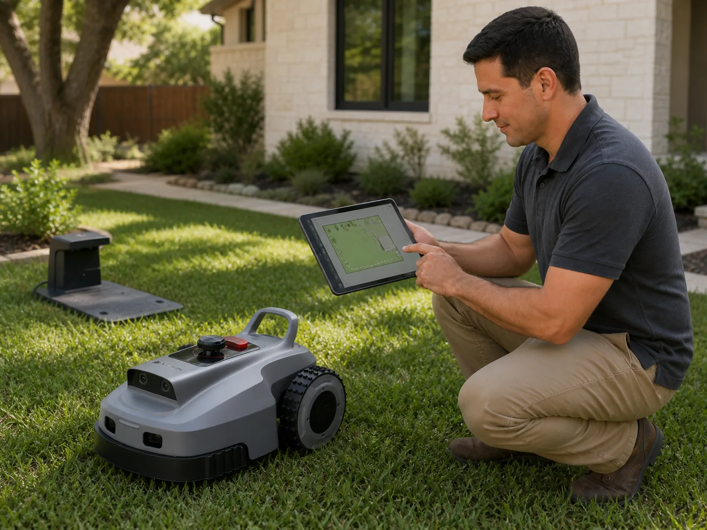 Configuring the app and mowing zones